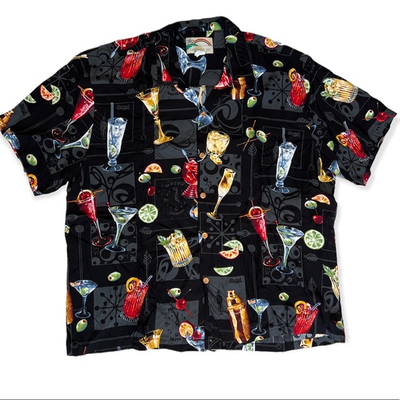 Hawaiian Happy Hour Button Down Shirt XL - Picture 1 of 3
